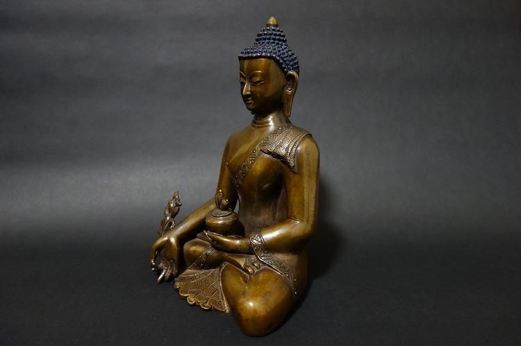 【仏像】薬師如来(薬師瑠璃光如来) 21cm【送料無料】