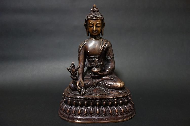 【仏像】薬師如来(薬師瑠璃光如来) 22cm【送料無料】