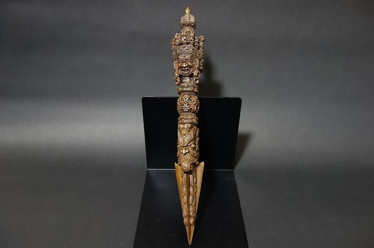 【プルパ】チベット 五鈷杵 30cm 密教法具 【送料無料】