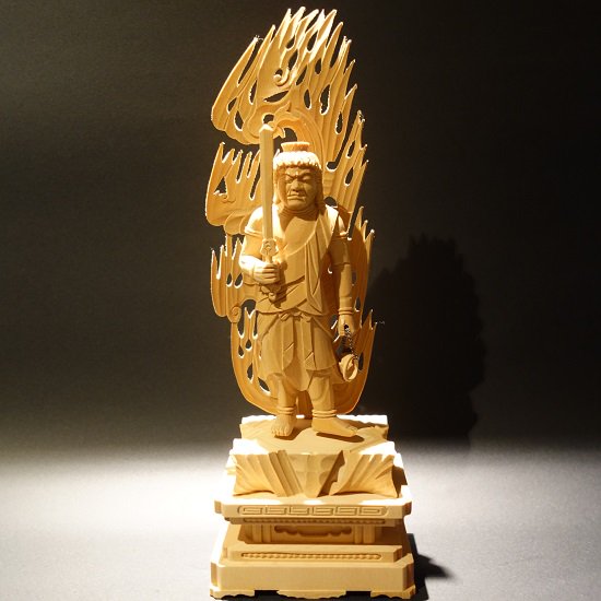 不動明王（不動尊） 檜 32.5cm｜大阪の仏像通販・販売なら仏像専門店