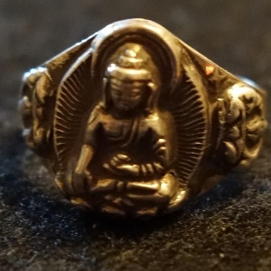 釈迦如来 指輪 銀（シルバー）20号｜仏像・仏教美術専門店 多羅堂