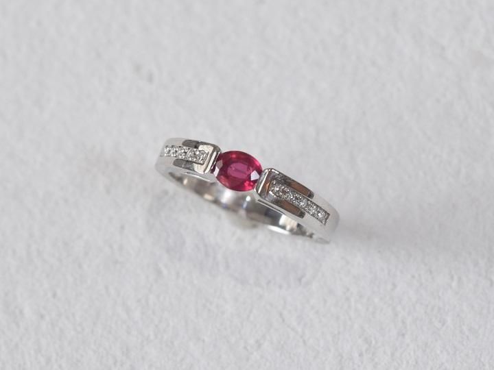 K18YG ダイヤモンド リング 0.39CT