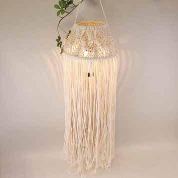 ビッグ未ザラシ使用】メルヘンアート マクラメインテリアキット ランプ