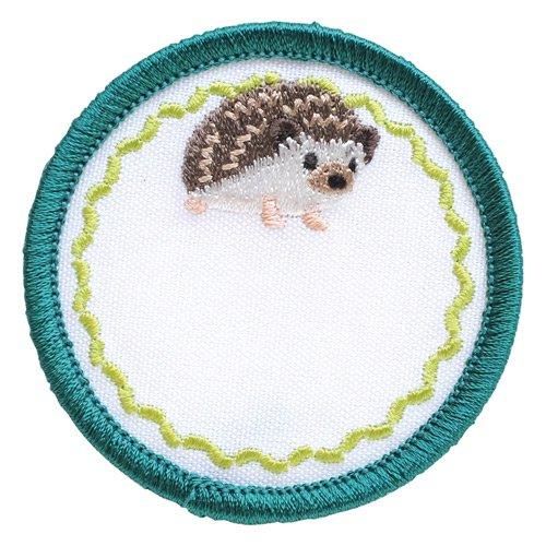 アイロン接着タイプ】ハマナカ おなまえワッペン ハリネズミ