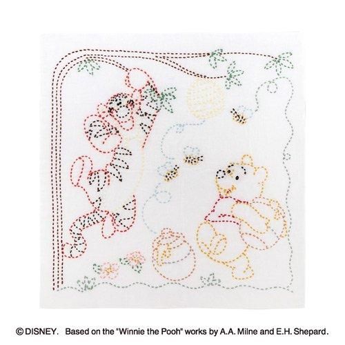 オリムパス 刺し子花ふきんキット Disney ディズニー プー＆ティガー