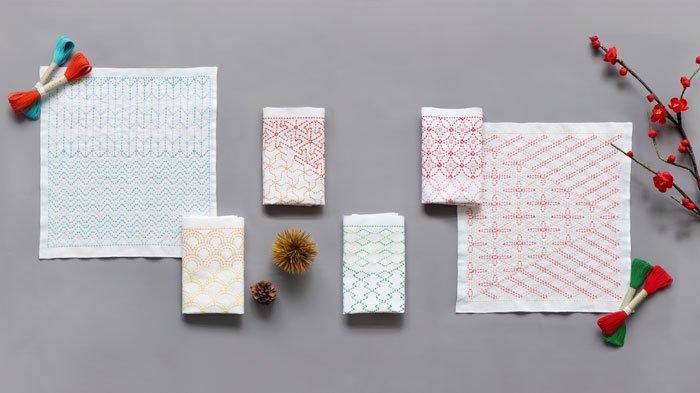 オリムパス キット 刺し子の花ふきん 和 Nagomi 六つ手つなぎ