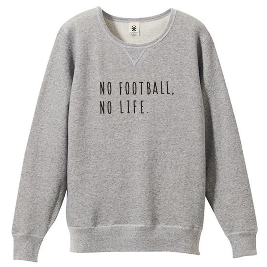 No Football No Life Sweat Vintage Heather Gray デザインサッカーtシャツ Everyday Football No Football No Life Sweat Vintage Heather Gray デザインサッカーtシャツ Everyday Football