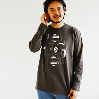 Football Geometric Design LS - charcoal