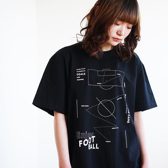 Enjoy Football Monochrome - black - デザインサッカーTシャツ