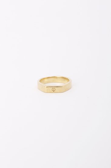TABOO / Logo Mark stand Ring  / gold