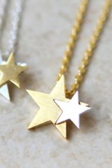 Point Double Star ネックレス GOLD［SALE］