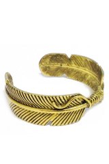 Double Feather Bangle (Gold)【夏セール】