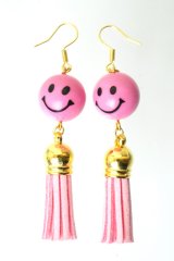 XTS Smile Tassel Pink ピアス *sale_