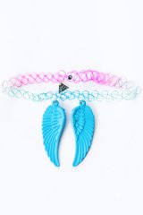XTS Wings Tattoo Necklace (Blue)【夏セール】