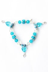 XTS Crystal Heart Bracelet (Blue)【セール】