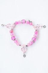 XTS Crystal ハート ブレスレット (Light Pink) *sale_