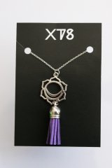 XTS Flower Tassel Necklace (Silver)【夏セール】