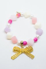 XTS リボン Candy ブレスレット Pink/Gold［SALE］