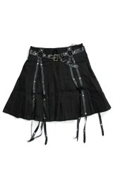 ACDC RAG Punk Harness Pleat Skirt (Black)【セール】