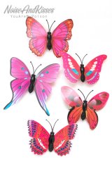 Butterfly Hair Pin Set (Deep Pink)【セール】