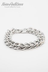 Men Big Chain Bracelet (Silver)【セール】