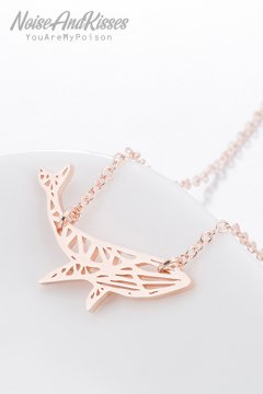Whale Line ネックレス Rose Gold［SALE］