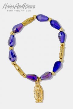 Virgin Mary Bead Bracelet (Purple)【セール】
