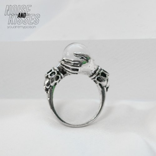 Stone In Hands Ring (Clear)【セール】
