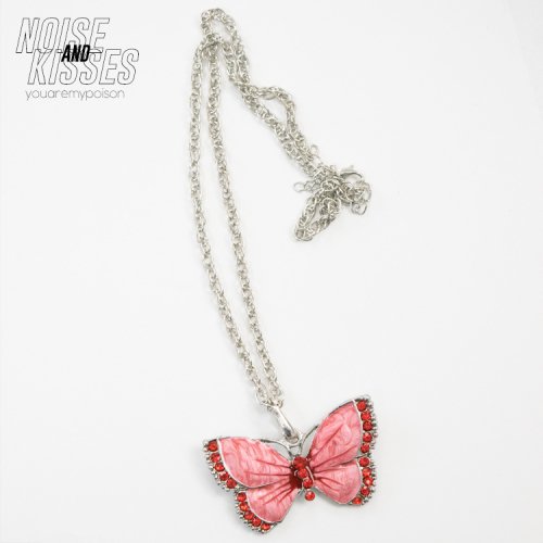 Color Butterfly ネックレス RED ［SALE］