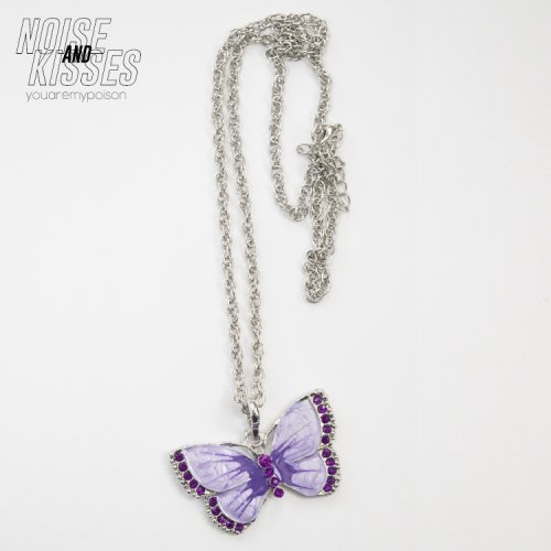 <img class='new_mark_img1' src='https://img.shop-pro.jp/img/new/icons20.gif' style='border:none;display:inline;margin:0px;padding:0px;width:auto;' />Color Butterfly Necklace (Purple)