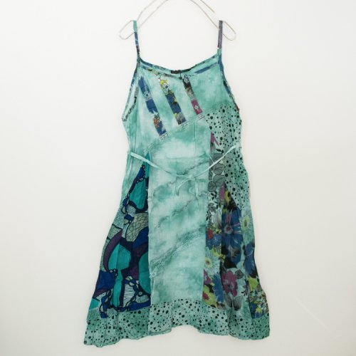 Tropical Relaxation Tie Dye Camisole ワンピース GREEN グリーン 緑 ［SALE］