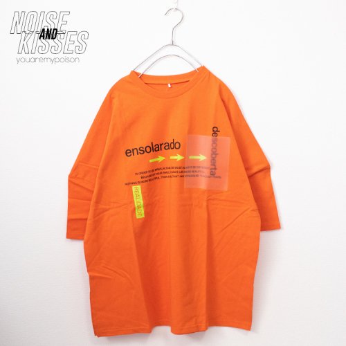 PVC Pocket Logo Printed S/S Tシャツ ORANGE オレンジ ［SALE］