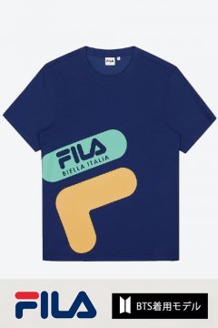 [sale] FILA BTS着用モデル Tシャツ NAVY ネイビー