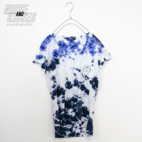 XTS Alien Pocket Tie Dye Tシャツ (Blue)【夏セール】