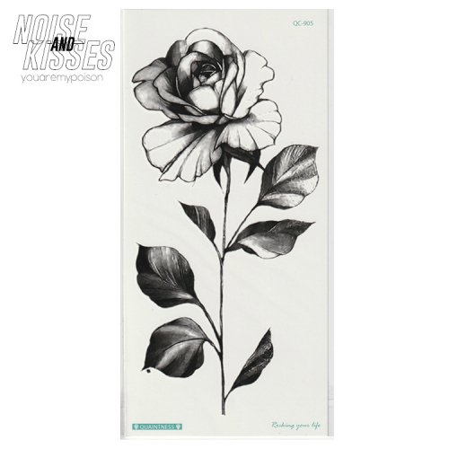 【セール】Tattoo Sticker Sheet (Single Rose)