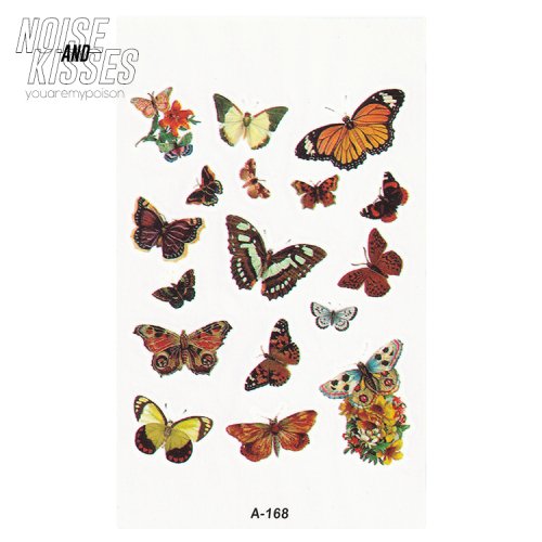 Tattoo Sticker Sheet (Butterflies IV)【セール】