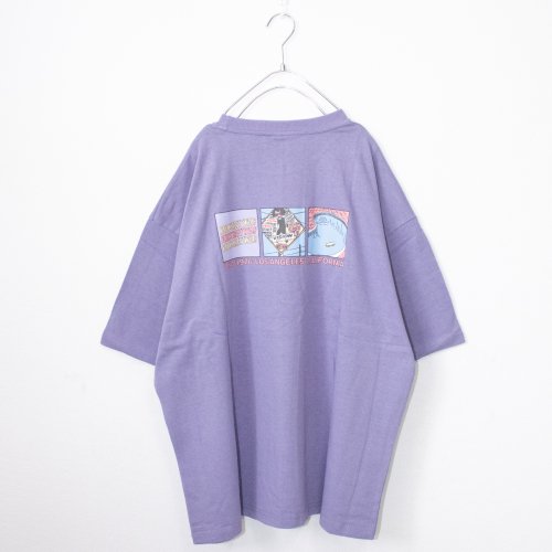 VISION STREET WEAR 3コマイラスト オーバーサイズ Tシャツ Purple  [sale]