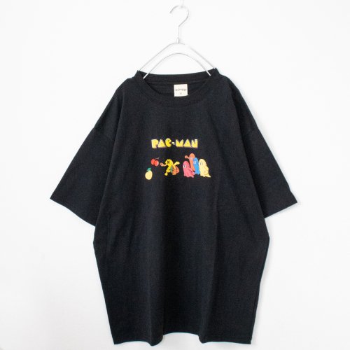 パックマン 公式 レトロキャラ プリント 半袖Tシャツ BLACK ［SALE ...