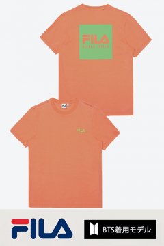 FILA BTS着用モデル Tシャツ (Orange)  [sale]