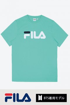 FILA BTS着用モデル Tシャツ (Turquoise Blue)  [sale]
