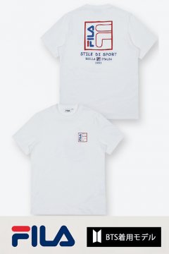 FILA BTS着用モデル Tシャツ (White)【セール】