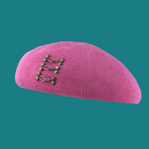 カラー サマーベレー 帽子 (Pink)【夏セール】