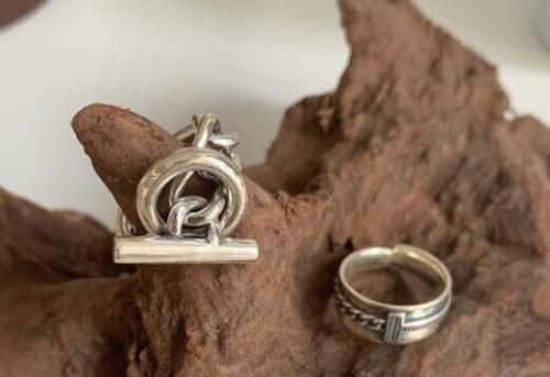 シルバー チェーンリング 10号 #203JEWELRY シルバー 10号 チェーンリング #203JEWELRY