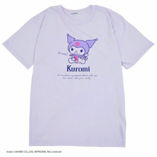 クロミ PVCバック付き 半袖 Tシャツ (Purple)  [sale]