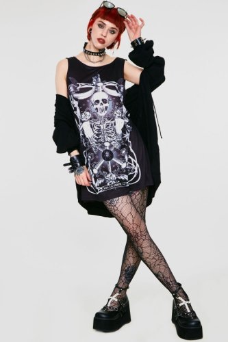 JAWBREAKER Muerte Tarot Dress (Black)【夏セール】