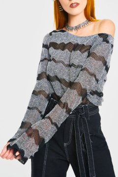 JAWBREAKER Metamorphic Sweater GRAY グレー ［SALE］