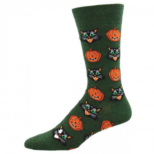 Socksmith ソックスミス Vintage Halloween クルーソックス (Green)