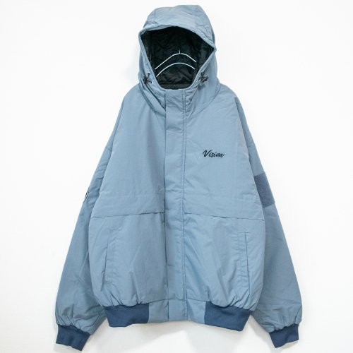 VISION STREET WEAR 中綿 ナイロンワッペンブルゾンジャケット BLUE