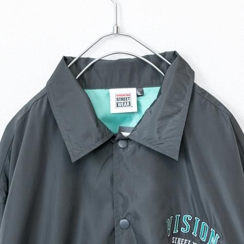 90s VISION STREET WEAR コーチジャケット 黒 刺繍 - メルカリ