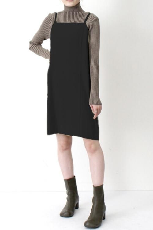 カツラギ ミニ丈 ジャンスカ キャミワンピース Black 黒 301 Sale Noiseandkisses カツラギ ミニ丈 ジャンスカ キャミワンピース Black 黒 301 Sale Noiseandkisses